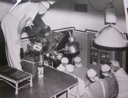Televising an operation, mid-1950s